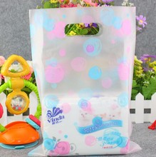 shopping plastic gift bags with handle/ clear plastic bags shopping large for clothes 20x29cm 2024 - buy cheap