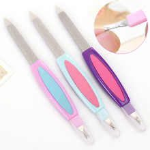 1Pcs Double Head Stainless Steel Nail Files Dead Skin Remover Cuticle Pusher Trimmer Buffer Manicure Pedicure Nail Art Fork Tool 2024 - buy cheap