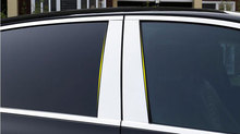 Kit de embellecedor de poste de ventana de coche, accesorio de aluminio pulido, 8 Uds., embellecedor de cubierta para Mercedes Benz W213 Clase E, sedán de 4 puertas AMG 2016 2017 2024 - compra barato