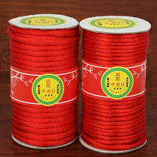 Red Nylon Satin Beading Braided String Thread Chinese Knot Cord for DIY Jewelry Findings & Craft Making 2024 - buy cheap