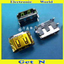 Conectores compatibles con HDMI DU 19 pines, interfaz inversa, puertos, compatible con HDMI, 5 uds.-300 Uds. 2024 - compra barato