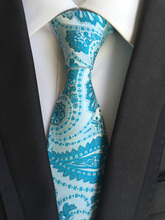8 cm NEW style tie bridegroom luxury necktie classic blue paisley ties 2024 - buy cheap