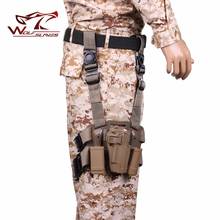 Military Tactical CQC 1911 Pistol Holster SET Drop-Leg&Waist Belt with Magazine&Flashlight Pouch Airsoft Hunting Accessories 2024 - buy cheap