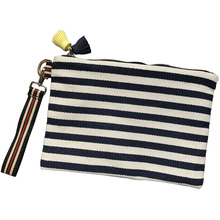 Woman's Envelope Evening Clutch New Unique Striped Shoulder Bag Elegant Wallet Fashion Canvas Purse Bolsa Feminina Handbag 2024 - buy cheap