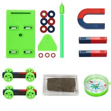 Multifunctional Practical Interactive Educational DIY Bar Ring Horseshoe Compass Magnets Set Science Experiment Tool Kids Toy 2024 - buy cheap