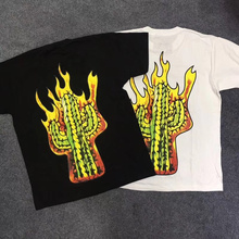 Camiseta de 19SS Stroke My Flaming Cactus Astroworld para hombre y mujer, camiseta informal de Hip Hop, Travis Scott, 1:1, 2019 2024 - compra barato