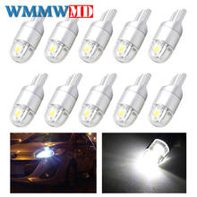 10pcs T10 W5W 194 168 LED 3030 2SMD Car Parking Side License Plate Bulb Interior Reading Lamp Wedge Dome Turn Signal Light 12V 2024 - buy cheap