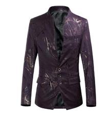 Jaqueta masculina moderna, blazer masculino slim fit, jaqueta masculina, primavera, outono, casacos para jovens, gola de pé 2024 - compre barato