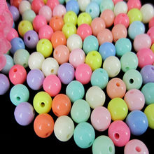 Miçangas espaçadoras de acrílico de cores mistas, redondas 200mm, diâmetro ajustado, pulseira, pingente, joias, contas, furo: aproximadamente 8.0mm, 1.8 peças 2024 - compre barato