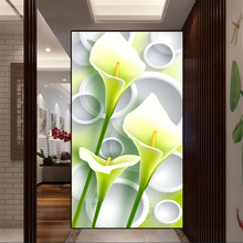 Фотообои на заказ wellyu, 3D обои с рисунком лилии, венчурного прохода, коридора, гостиной, обои, фоновые обои, papel de parede behang 2024 - купить недорого