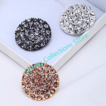 17/23/30mm 4pcs/lot Buttons Luxury Mink Cashmere Wool Coat Luxury Leather Buckle Diamond High-end Clothing Buttons Sewing 2024 - buy cheap