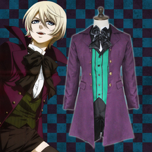 Anime Black Butler 2 Kuroshitsuji Alois Trancy Uniform Outfits Cosplay Costumes Full Set (Outer + Vest + Shirt + Shorts+Bow tie) 2024 - buy cheap
