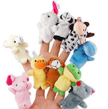 Marionetas de dedo de tela de felpa para bebé, juguetes educativos de animales de dibujos animados, 10 Uds. 2024 - compra barato