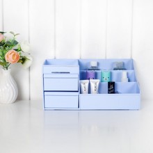 BF040 Creative plastic drawer type Doug cosmetic storage box multi-function desktop partition storage box 29*18.5*13.5cm 2024 - buy cheap