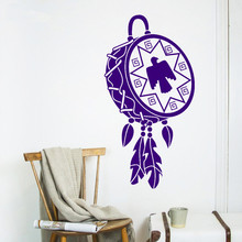 DIY non-toxic PVC wall sticker Bohemian Design Dreamcatcher Drum wall art picture decoration Amulet Talisman Bird Pattern decor 2024 - buy cheap