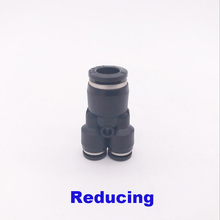 One touch pneumatic hose nipple fitting Y type 12mm to 10mm 8mm 6mm 4mm 1/2 to 3/8 1/4 inch quick tube fitting connector 3 way 2024 - buy cheap