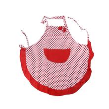 Luoem avental de cozinha feminino pontilhado decorativo, sem mangas, com bolso (vermelho) 2024 - compre barato