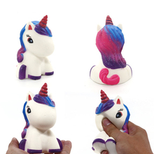 New Jumbo Cute Colorful Galaxy Unicorn Squishy Doll Bread Scented Slow Rising Squeeze Toy Stress Relief for Baby Kids Xmas Gift 2024 - buy cheap