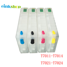 Einkshop T7011 T7021 T7031 многоразовый картридж для принтера Epson WP-4000 4015DN 4025DN 4095DN 4525DNF 4535DWF 4515DN 2024 - купить недорого