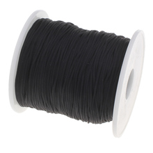 Wholesale 80M/Spool 1MM Mix Color Nylon Black Chinese Knotting Macrame Cord Braided DIY Beading European String Thread 2024 - buy cheap