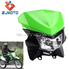 Motocross 12V H4 35W Headlight Fairing Headlamp Off Road Front Lighthouse Universal For DRZ RMZ RM 85 125 250  KLX 150 250 450 2024 - buy cheap