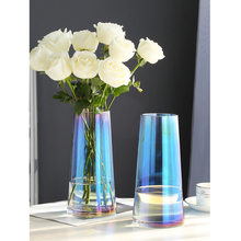 Modern Multi-Color glass vase minimalist glass terrarium flower vases for weddings table decorations Crafts home decoration 2024 - buy cheap