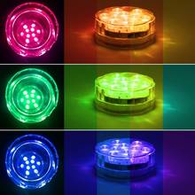 Remote Controlled RGB Submersible LED Lights AAA Battery Operated LED Decorative Lights for Lighting 2024 - buy cheap