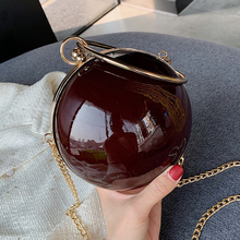 Round PU Leather Bags Women Summer Personality Evening Bag Chain Cross Body Bag Female Circle Handbag Lowest price Clutch 434 2024 - buy cheap