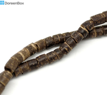 Doreen Box hot-  Natural Coconut Wood Column Loose Beads 4mm(1/8") Dia. Approx 720Pcs (B18329) 2024 - buy cheap