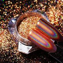 Laser Glitter Powder Nail Art Chrome Pigment Chameleon Nail Decor Eyeshadow Sequin Art Nail Decor for Music Festival Performance 2024 - buy cheap