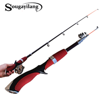 Sougayilang 140CM  Carbon Fiber Portable Sea River Fly Fishing Pole Spinning Lure Rod Fishing Tackle Tool For Outdoor Sports 2024 - buy cheap