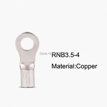good quality RNB3.5-4 14-12 Ga. 8 AWG NON-INSULATED RING UNINSULATED Copper Terminals Cable Lug 2024 - buy cheap