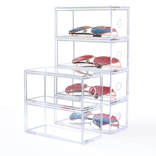 Caja organizadora de maquillaje transparente, cajón para maquillaje acrílico, almacenamiento de joyas, gafas de sol, nuevo estilo 2024 - compra barato