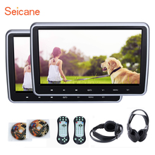 Seicane 10.1 inch high definition headrest MP5 Player with HD 1024 * 600 Multilingual IR Transmitter FM Game Function SD USB 2024 - buy cheap