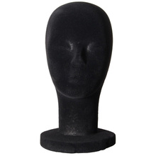Female Foam Mannequin Manikin Head Model Wigs Hair Glasses Hat Display Stand Black Drop shipping 2024 - buy cheap