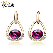 New Good Quality Original Crystals From Swarovski Hot Women Earring Vintage Statement Fashion Christmas Drop Earring For Women 2024 - buy cheap