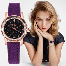 Женские наручные часы Gogoey reloj Mujer Saati, роскошные романтические наручные часы с кожаным ремешком и кристаллами, 2019 2024 - купить недорого