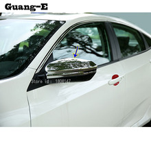 Car Sticker Styling Rear View Rearview Side Glass Mirror Cover Trim Frame Hoods 2pcs For Honda Civic 10th Sedan 2016 2017 2018 2024 - buy cheap