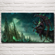 FOOCAME mundo de juego WoW carteles y las huellas de la sala de Decoración de casa de seda arte pintura para pared de habitación cuadro decorativo 2024 - compra barato