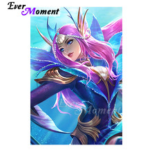 Ever Moment Diamond Painting Woman Elf Fairy Mosaic Decoration For Home Full Square Drill Diamond Embroidery Handmade ASF1716 2024 - buy cheap