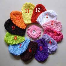 free shipping,12 pcs Baby Crochet Waffle Hats And Waffle Beanie Hats & Caps many colors for choice 2024 - купить недорого