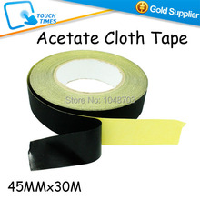 45mm*30 Meters Black Insulation Acetate Cloth Tape Sticky for Laptop Phone Tablet LCD Monitor Repair Coil Cable Wrap 2024 - buy cheap