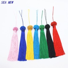SEA MEW 10PCS China Polyester Long Tassel Fringe Purl Macrame Pendant 127mm*20mm For Jewelry Making DIY Accessories 2024 - buy cheap