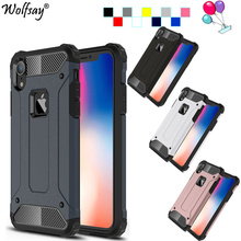 For Fitted Case iphone XS Max Case For iphone XR Heavy Hybrid Armor TPU  PC Cover For iphone X Case For iphone XS Max 6.5 inch 2024 - buy cheap