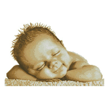 FREE Shipping Top Quality popular counted cross stitch kit Mothers Joy sleeping baby treasured moment 14CT 2024 - buy cheap