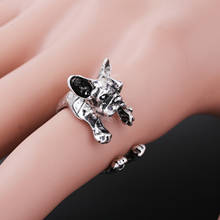 Retro Handmade Cute Animal open size Ring for Women Men Dog Ring Birthday Jewelry Pet Lover Gift Accessories 2024 - buy cheap