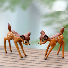 Artificial mini  deer sika fairy garden miniature gnomes moss terrariums resin crafts figurines for home decoration accessories 2024 - buy cheap