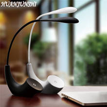 HUANJUNSHI Touch Sensor Switch Desk Lamp Moon-Shaped USB Rechargeable Reading LED Lamp Flexible Adjustable Decorative Table Lamp 2024 - buy cheap