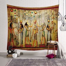 Ancient Egypt Printed Decorative Tapestry Mandala Tapestry Wall Hanging Indian Wall Carpet Yoga Mat Decorative Tapestry for Home 2024 - buy cheap