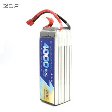 ZDF Batteries 6S 22.2V 4000mAh 50C max 100C RC LiPo battery For  R C Airplane Helicopter Quadrotor Car boat Truck 6 S RCbattery 2024 - buy cheap